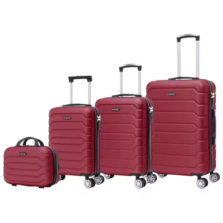 Conjunto de Maletas de Viaje Elegantes: Carcasa Ligera de ABS, Cerradura Numérica, 4 Ruedas Giratorias 360°, Asa Telescópica de Aluminio  Juego de Maletas    Set Trolley Maleta Cabina ( 6999 4M M010  8001 8002 D7) - 1