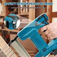 Pistola de clavos eléctrica inalámbrica para carpintería, clavadora Universal para clavos rectos/en forma de N, batería Makita de 18V (sin batería) - details 3