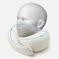 Almohada De Viaje En Forma De Hongo De Espuma De Memoria Soporte De Cuello Ajustable Portátil Suave Para Descanso Del Mediodía Y Sueño - details 3