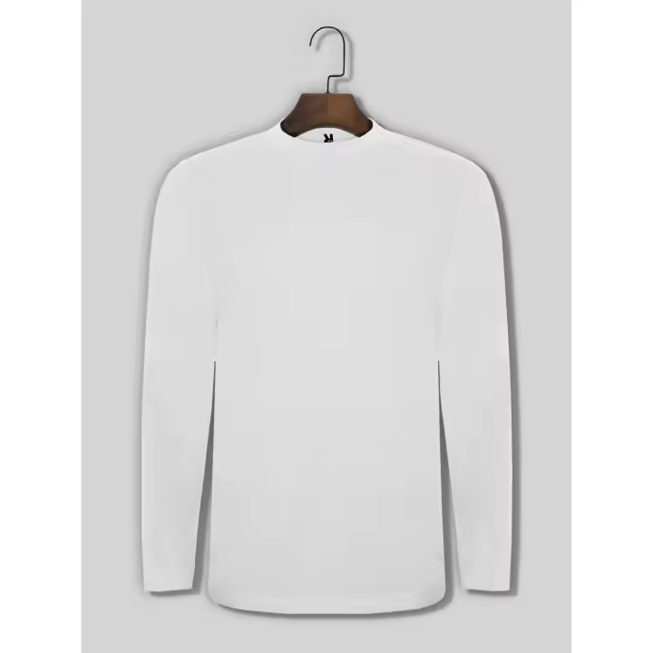 Roly - 1 Camiseta de manga larga (Entrega en 48 horas) – Varias Tallas – Varios Colores - Tejido tubular sin costuras laterales, cuello redondo de 4 capas, cubrecosturas de refuerzo en cuello y hombros, sin puños, ideal para uso diario, camisetas básicas - 1