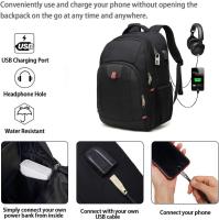 Mochila para cargador portátil, Bolso antirobo Extra Grande para Viaje de Negocios con Puerto de carga USB - details 1
