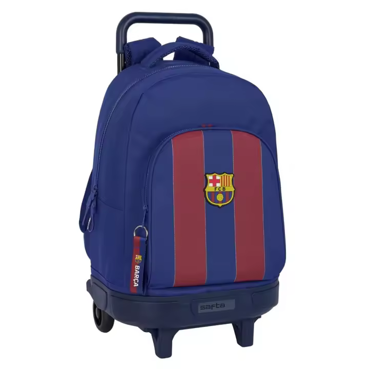 Mochila Grande Con Ruedas Compact Extraible F.C.Barcelona 1ª Equip. 23/24 33X45X22Cm (Safta 612329918) - 1