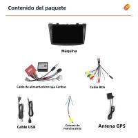 Radio De Coche Android 4Nucleos Para Mazda 3 2010-2013 Reproductor Multimedia GPS BT Carplay Estéreo 2din Con Wifi Y Bluetooth - details 3