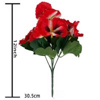 Ramo De Flores Artificiales De Coquelicot 26cm Decoración Para Hogar Y Jardín Bouquet Falso De Plástico Para Bodas Y Fiestas - details 8
