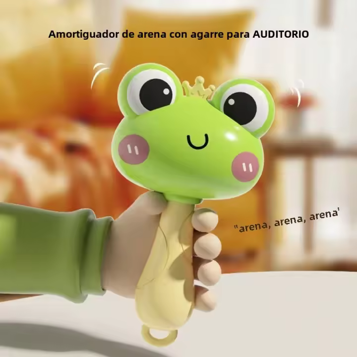Maracas De Plástico Para Niños Sonido Crispeado Apariencia Brillante Juguete Educativo Para El Desarrollo Temprano Adecuado Para 3 Meses Y Más - 1