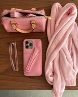 Funda De Silicona Para iPhone Con Diseño De Tostada Gris Y Ribbons Espresso Y Fresa Cubierta Lipstick Compatible Con Modelos 11 12 13 14 15 16 pro Max plus - details 10