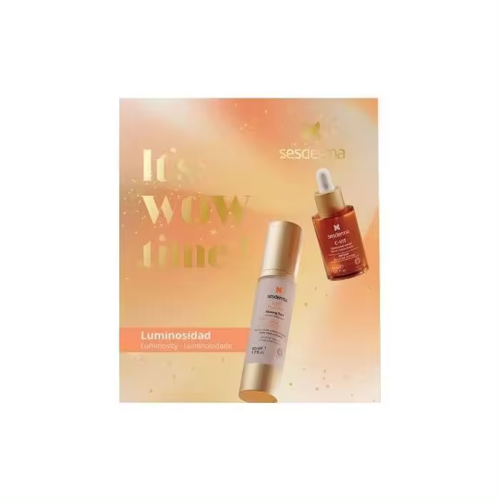 Sesderma PACK It's wow time Luminosidad - un pack revitalizante con Vitamina C encapsulada de última generación para devolver la luz y la vitalidad natural a la tez gracias al eficaz Antiox Booster System. - 1