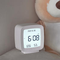 LED Digital Despertadores interiores with Pantalla de temperature y humedad para niños Blanco W - details 1