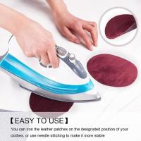 Parche De Tela De Cuero Suave Para Reparación De Bolsos Y Ropa Accesorios De Moda Para Rodilla Y Codo Tipo De Soldadura: a La Plancha - details 9