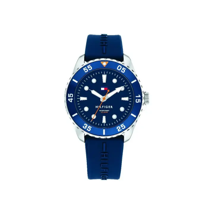 Reloj Tommy Hilfiger Niño Analógico Acero Correa Silicona Azul 1720047 - 1