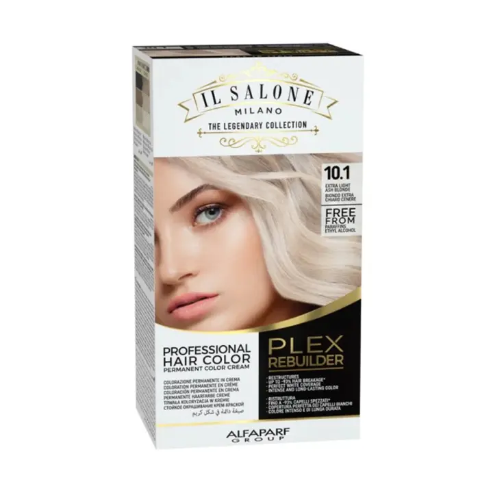 Alfaparf Milano The Plex Rebuilder Color Kit 10,1 Rubio Extra Claro Ceniza Ver - 1
