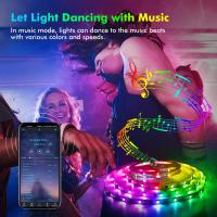 Tira De LED RGB Bluetooth Control Por App 5V USB Flexible Para Luz De Fondo De TV Decoración De Habitación Cinta Diode - details 2
