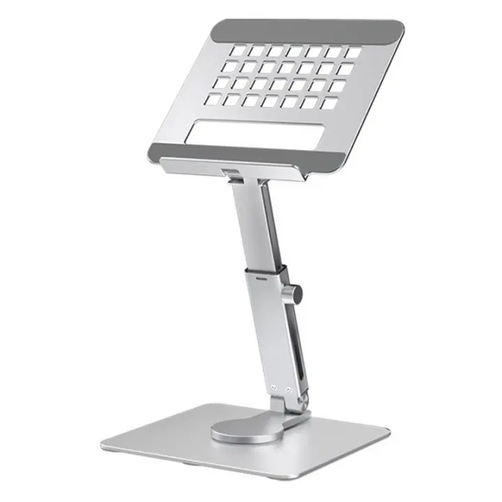 Soporte De Tableta De Aluminio Con Rotación De 360° Y Altura Ajustable Soporte Plegable Para iPad pro Air Xiaomi Compatible Con Tablets De 7-13 Pulgadas - 1