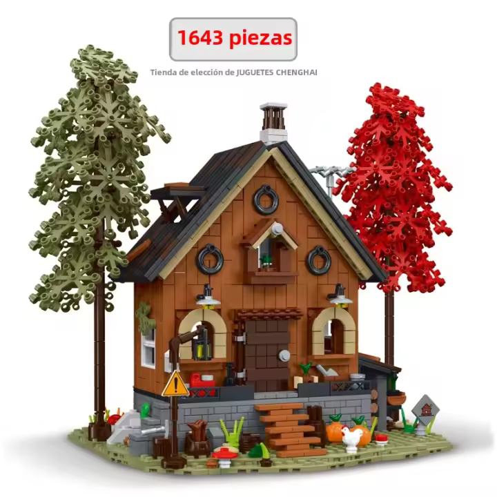 Bloques De Construcción Creativos Serie Foresta House Modelo De Ciudad Luz Conjunto De Calle Vivienda Modular Arquitectura Para Niños Regalos Para Niños - 1