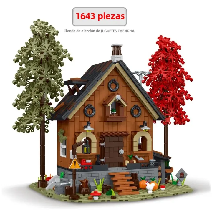 Bloques De Construcción Creativos Serie Foresta House Modelo De Ciudad Luz Conjunto De Calle Vivienda Modular Arquitectura Para Niños Regalos Para Niños - 1