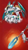 Bloques De Construcción Creativos Serie Mecha Batalla Deformada Dragón Blanco Caballo Modelo Juguetes Transformables Para Niños Regalos Tamaño Pequeño Compatible Con Lego Material ABS - details 3