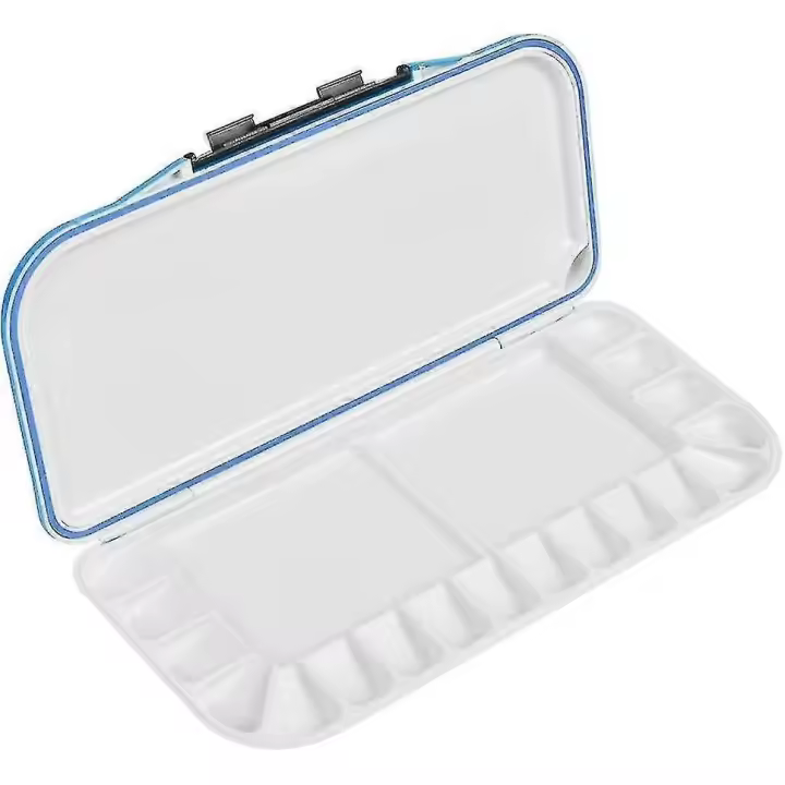 Paleta de acuarela, plegable y portátil, ideal para acuarela, acrílico y óleo. Un regalo ideal para artistas (Azul). Unidad 1. - 1