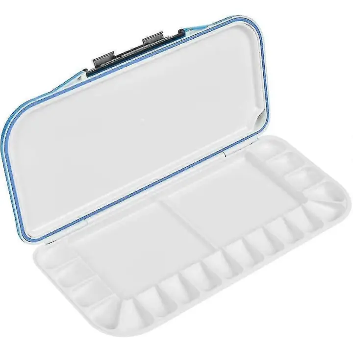 Paleta de acuarela, plegable y portátil, ideal para acuarela, acrílico y óleo. Un regalo ideal para artistas (Azul). Unidad 1. - 1