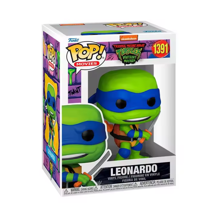 Funko Figura De Vinilo Leonardo De Pop! Movies Tortugas Ninja Mutantes Adolescentes 9 Cm - 1