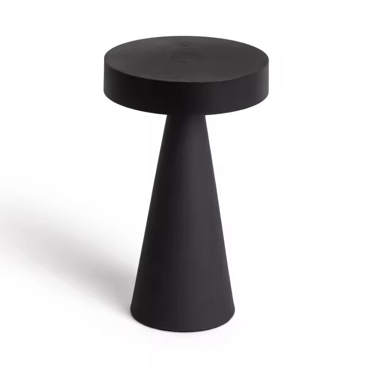 Ledkia Lámpara de Mesa LED Metal Inalámbrica para Exterior Catinca  Negro - 1