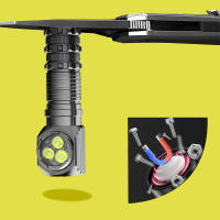 Linterna Frontal LED Blanco Roja Para Pesca Tipo-C USB 18650lampara De Cabeza Para Caza Y Camping Con Luz Magnética - details 4