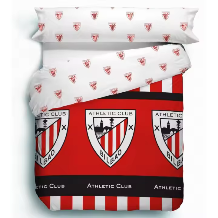 Athletic Club de Bilbao juego de funda nórdica y almohada para cama de 90cm producto oficial. 90FNATH9014 - 1