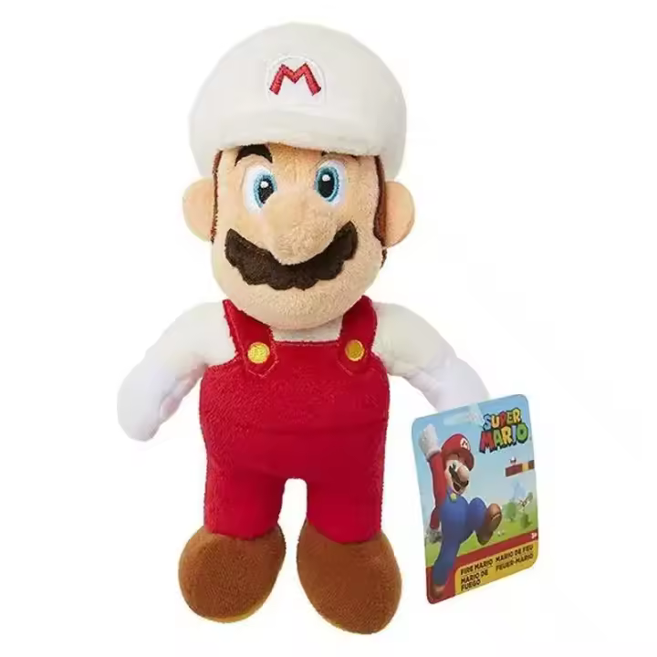 Super Mario Peluche Mario de Fuego oficial 25cm 409474-MAFUEGO JAK - 1