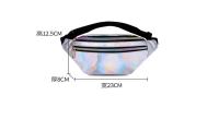 Nueva Bolso De Cintura Holográfica Para Mujer Y Niñas Bolsa De Viaje De Playa Con Lazo PU Casual Sin Estampado Tipo De Bolsa: Bolso De Cintura Unisex - details 4