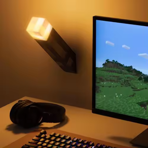 LÁMPARA ANTORCHA MINECRAFT PALADONE REDSTRING PP9202MCF - 1