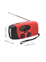 Radio De Meteorología Solar Y De Mano Con Cargador De Sol Y Batería De 1200 mAh AM/FM/NOAA Power Bank Para Emergencias Al Aire Libre - details 26