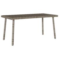 vidaXL Mesa centro jardín rectangular 80x40x37cm en color Gris claro/Gris/Negro y más | estructura resistente ideal para salón dormitorio o estudio - details 1