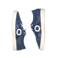 ARO_ ZAPATILLAS SUNNY GASOL EN PIEL SERRAJE AZUL MARINO, CON CORDONES ELASTICOS - details 2