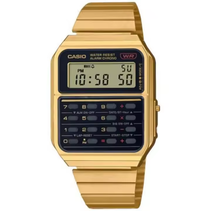 Reloj Casio Digital CA-500WEG-1AEF Vintage Con Calculadora Unisex - 1