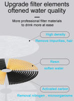 Fuente de acero inoxidable con marca de agua para gatos, dispensador automático de agua, filtro con Sensor, bomba Ultra silenciosa - details 11