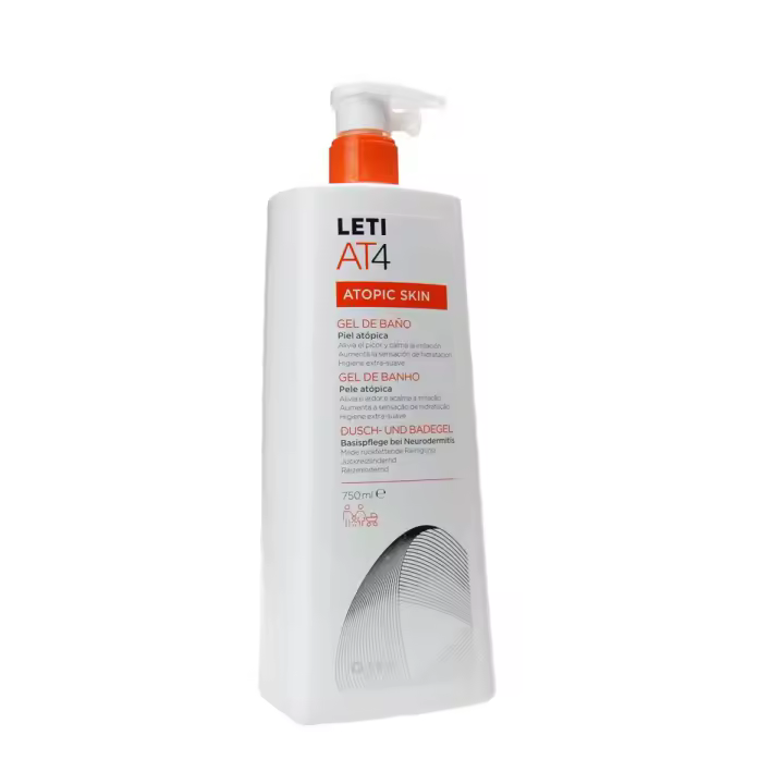 Leti at-4 gel de baño dermograso 750 ml - 1