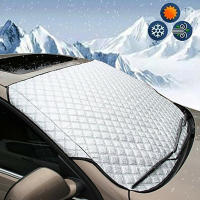 Cubierta De Parabrisas Universal Para Coche Protección Contra El Sol Nieve Y Hielo Escudo Del Viento Para Verano E Invierno - details 0