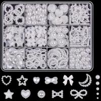 Kit De 500PCS De Arte De Uñas 3D Con Decoraciones De Resina Luguillos Y Perlas Planas En Formas Variadas Embellecimientos DIY Sin Olor - details 5