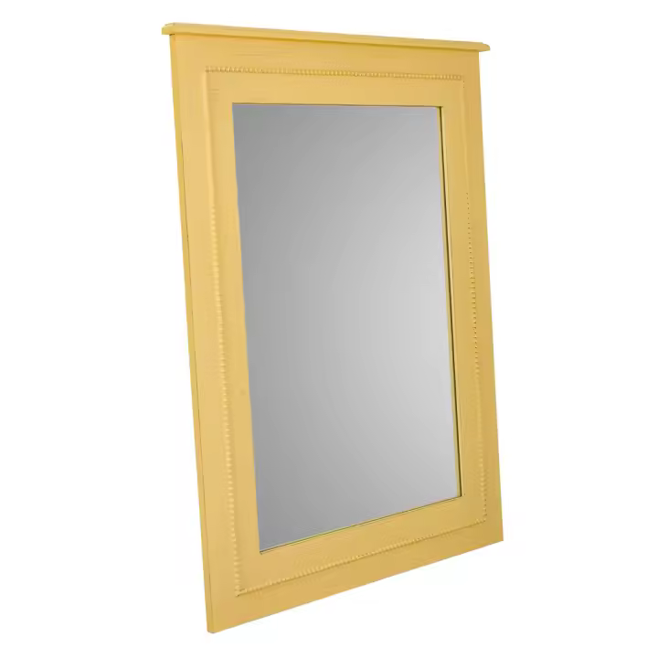 WANDERLUST DECO Espejo de madera amarillo 70x03x90h cm de estilo Art Deco - 1