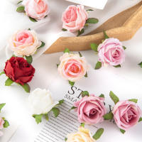 100Pcs Rosas De Seda Artificiales Para DIY Caja De Caramelo Decoración De Navidad Jardín Arco Boda Corona Accesorios - details 15