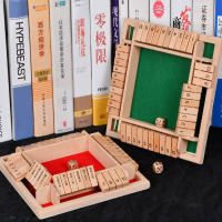 Juego De Dados Shut the Box Tablero De Madera Para 2-4 Jugadores Juego Divertido Con Números 1-10 Juegos De Viaje - details 1