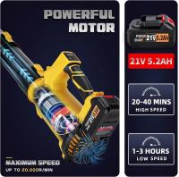 Soplador de Hojas de Litio con 6 Velocidades de Ajuste Pantalla Digital Soplador de Nieve Soplador de Alta Potencia Soplador Motorizado Industrial para  Makita Interfac - details 5