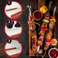 Molde De Plástico Para Kebab Hacer Kabob Manual Herramienta De BBQ Para Carne En Brochetas Press De Plástico Para Comida Al Carbón - details 4