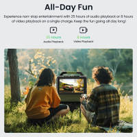Monster VMay Televisor portátil para exteriores, pantalla 1080P Full HD de 15.6 pulgadas, audio de 60W, batería recargable incorporada de 12V/9A, 8 horas de reproducción de video, 25 horas de audio, Al aire libre, observación en vivo - details 6