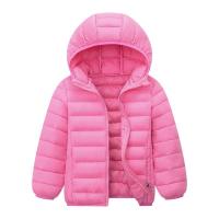 Chaqueta De Poliéster Para Niños Y Niñas Con Capucha Aislante Ligera Para Otoño E Invierno Cierre De Cremallera Estilo Moda Tallas Para 6-14 Años Colores Negro Azul Gris - details 3
