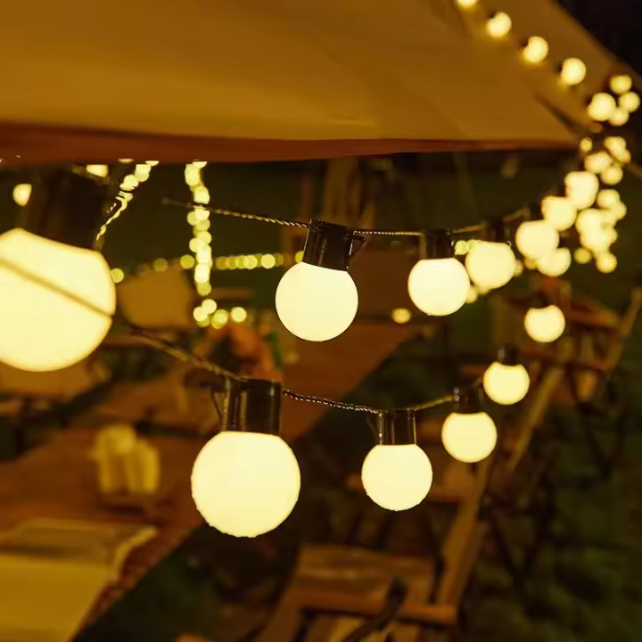 Luces De Cadena Solar LED Para Exterior Guirnalda De Farolillos Para Jardín Navidad Camping Terraza Decoración De Fiesta - 1