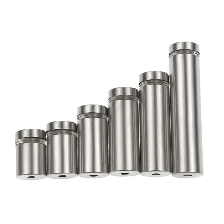 10PCS Tornillos De Acero Inoxidable Para Paredes De Vidrio 12mm Clavos De Exhibición De Anuncios Herramientas De Fijación Para Tablones Publicitarios - 1