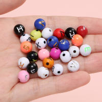 100pcs Lotes De Cuentas Redondas De Acrílico 8mm Letras A-Z Para Hacer Pulseras Collares Joyería Accesorios Espaciadores - details 2