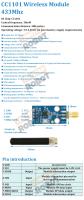 Módulo Inalámbrico CC1101 433MHz Con Antena SMA Transceptor Para Arduino Venta Por Pieza Condición Nueva Suministro De Voltaje 1.8V-3.6VDC - details 0