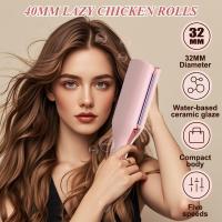 Ola rizador romántico francés huevos rollo rizador de hierro en forma de V cerámica grandes ondas rizador de pelo，French Wave Lockenstab, 32mm Beach Waves Lockenstab, Welleneisen Große Wellen mit 5 Einstellbarer Temperatur，Mermaid Hair Waver, Welleneisen - details 1