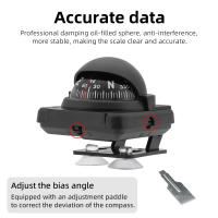Compas Multifuncional Portátil De Precisión Alta Para Exterior Carro Barco Moto Bicicleta Dispositivo De Navegación Universal - details 1